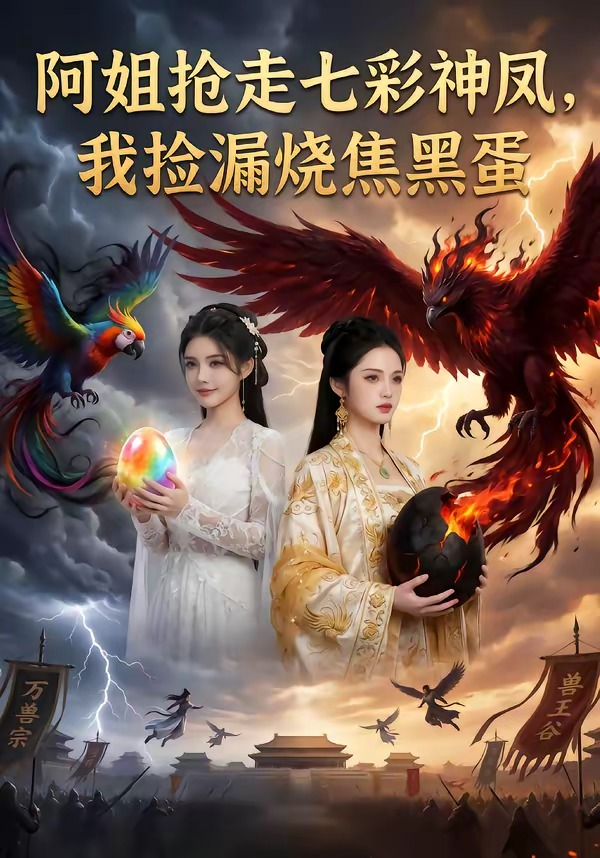 阿姐抢走七彩神凤，我捡漏烧焦黑蛋(全集)