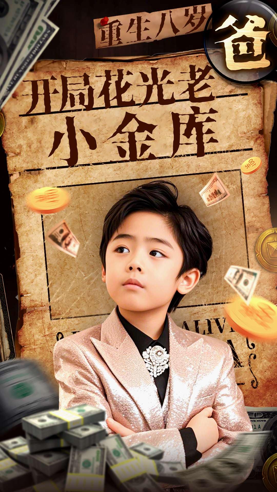 重生八岁，开局花光老爸小金库(全集)